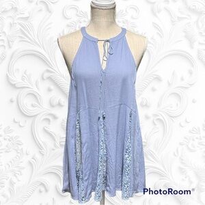 Altar’d State Periwinkle Blue sleeveless hi-low versatile flirty mini dress